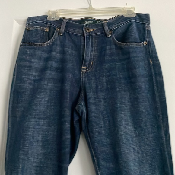 Lauren Ralph Lauren Denim Jeans Women Sz 10 DarkWash StraightLeg Cowgirl Western - Picture 4 of 14